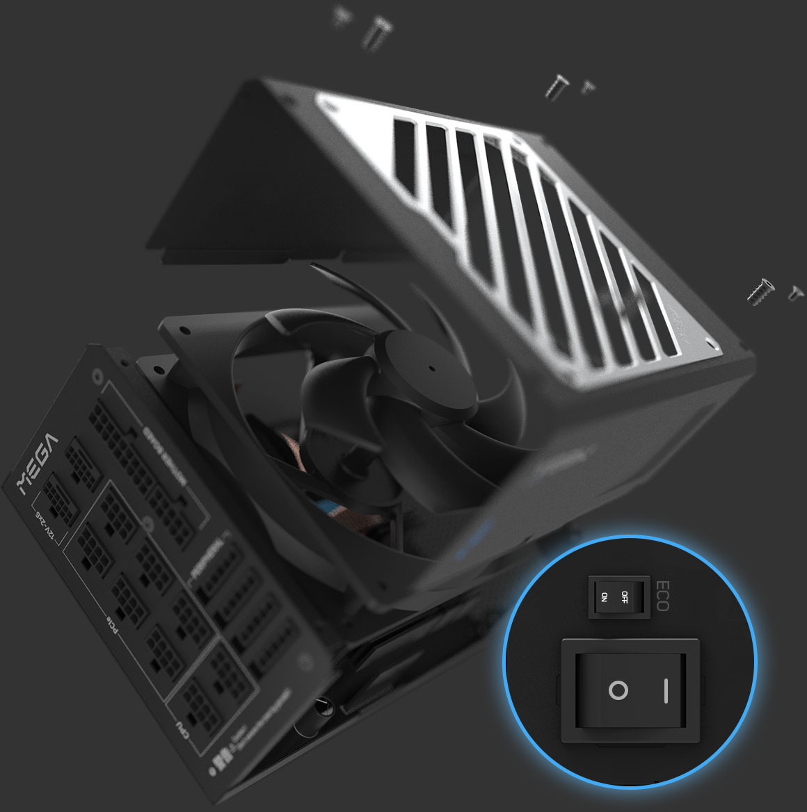 有機化学 ATX 3.1対応・12V-2x6コネクター×2搭載。80PLUS TITANIUM電源